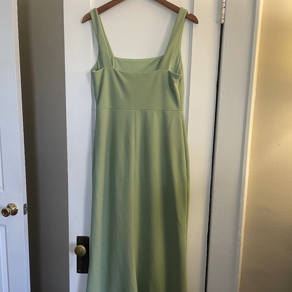 Anthropologie - BHLDN Blake Square-Neck Stretch Crepe Maxi Dress - Picture 4 of 9